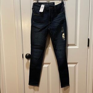 American Eagle Outfitters Women's Deep Indigo Skinny Jeggings Size 8